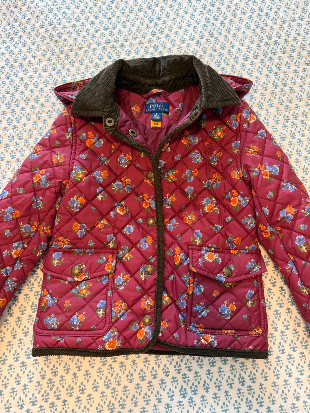 Polo Ralph Lauren - Girls Floral Barn Jacket Size 5